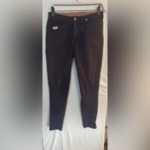 For Horses Navy Breeches (Size 42) – Italian Made, Low Rise, Classic Fit